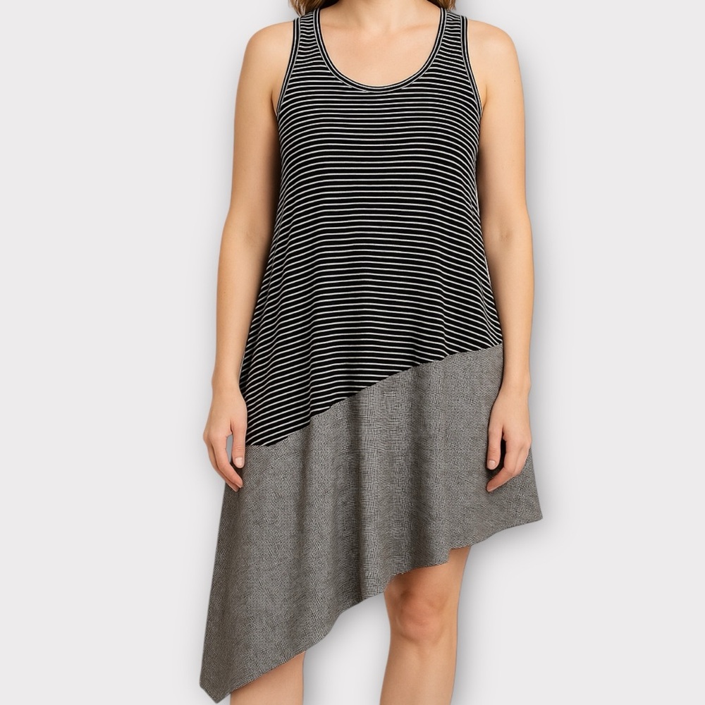 Alembika Women’s Top Size US 6-8 Linen Blend Lagenlook Designer Quiet Luxury